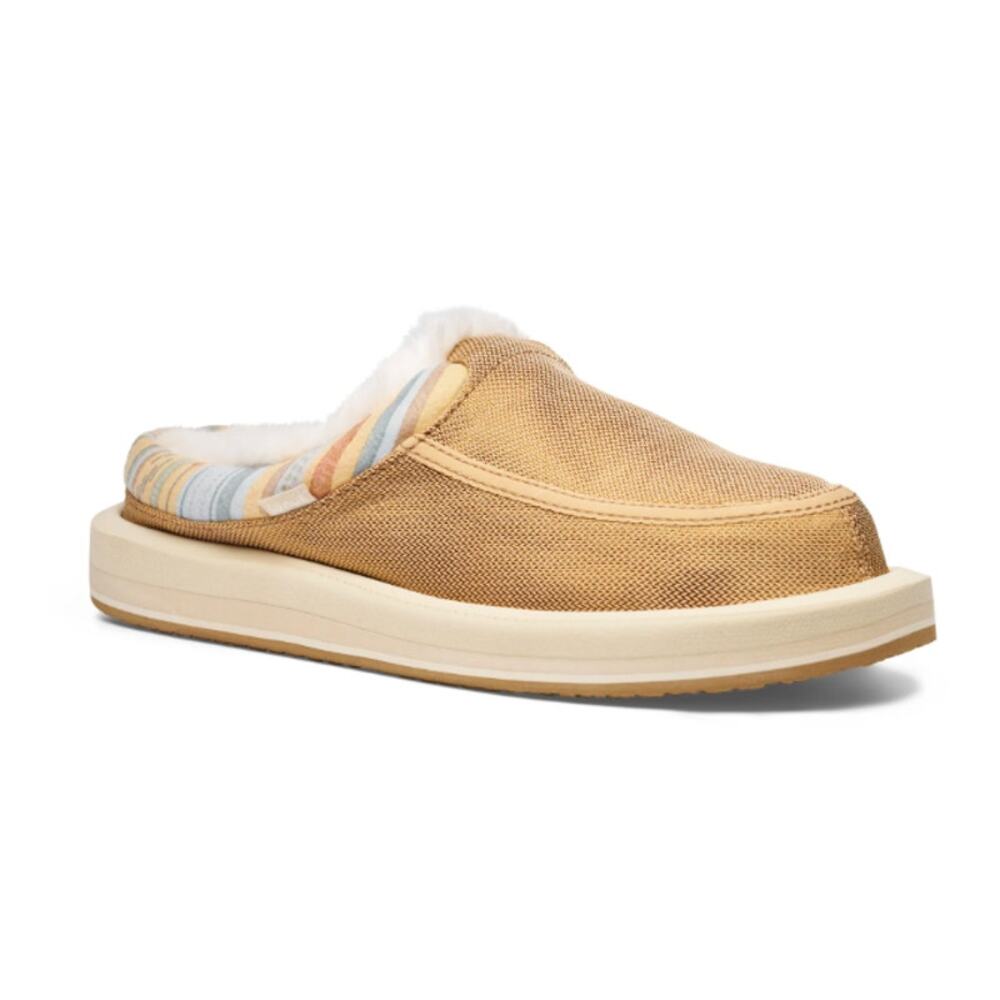 Sanuk Women's Donna Cozy Slip on Shoes - Tan - NWT Size 7
